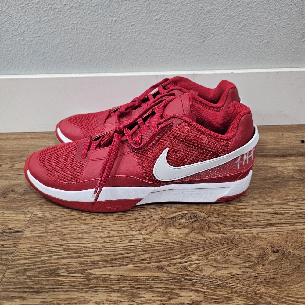 Rare Nike Ja Morant 1 TB Promo Low University Red/White Mens 13 Basketball Shoes